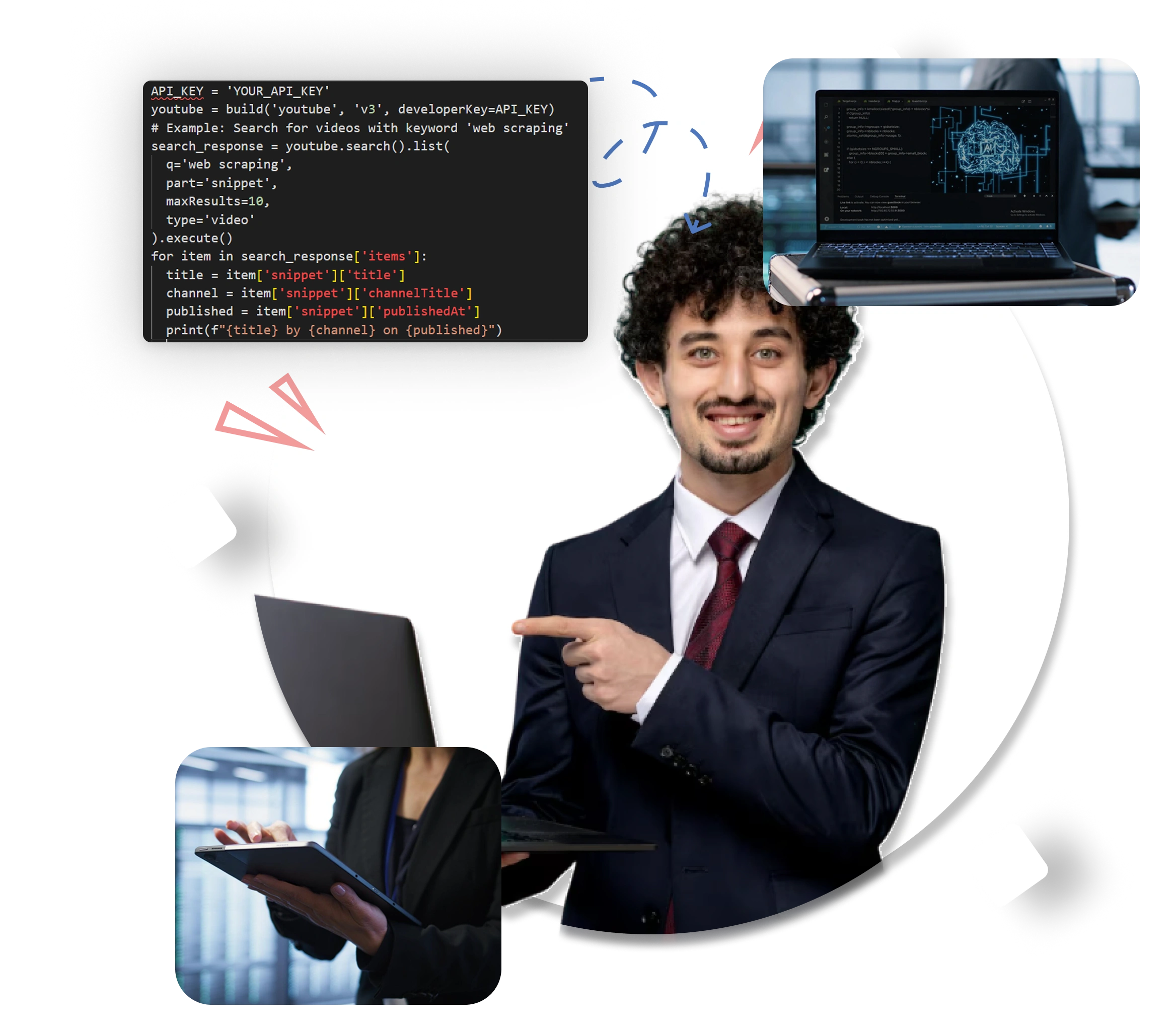 Web scraping illustration